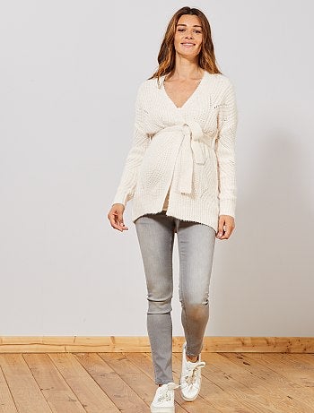 Futura mamã - Casaco pré-mamã em malha suave - Kiabi