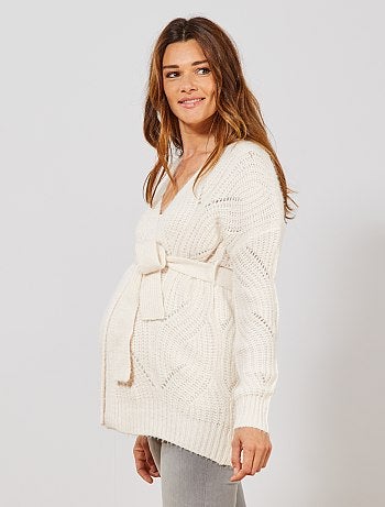 Futura mamã - Casaco pré-mamã em malha suave - Kiabi