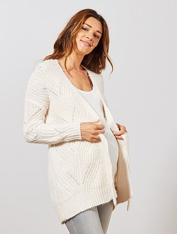 Futura mamã - Casaco pré-mamã em malha suave - Kiabi