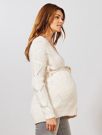 Futura mamã - Casaco pré-mamã em malha suave - Kiabi