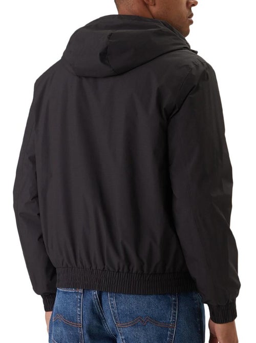 Casaco preto calvin klein jeans ripstop com capuz para homem - Kiabi Casaco preto calvin klein jeans ripstop com capuz para homem - Kiabi