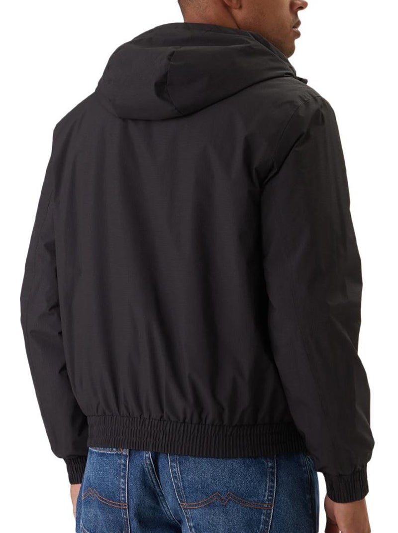 Casaco Preto Calvin Klein Jeans Ripstop com Capuz para Homem Preto - Kiabi