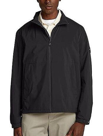 Casaco Preto de Homem Tommy Hilfiger com Logótipo