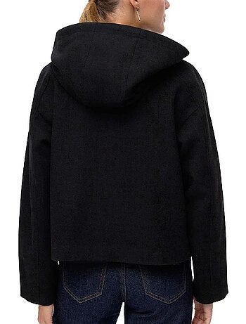 Casaco preto feminino vero moda fortunerome