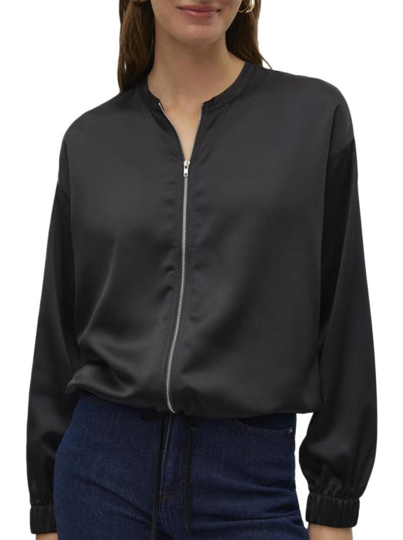 Casaco Preto Feminino Vero Moda Merle Preto - Kiabi