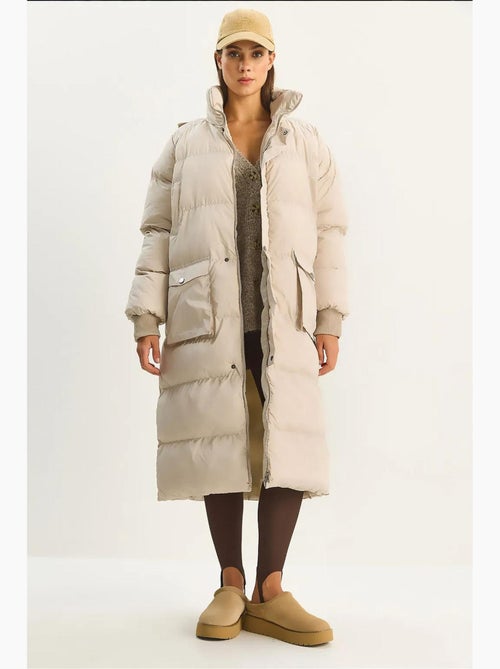 Casaco puffer comprido oversize lucci - Kiabi