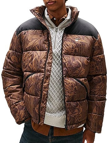 Casaco Puffer Marrom Tommy Hilfiger Vail para Homem