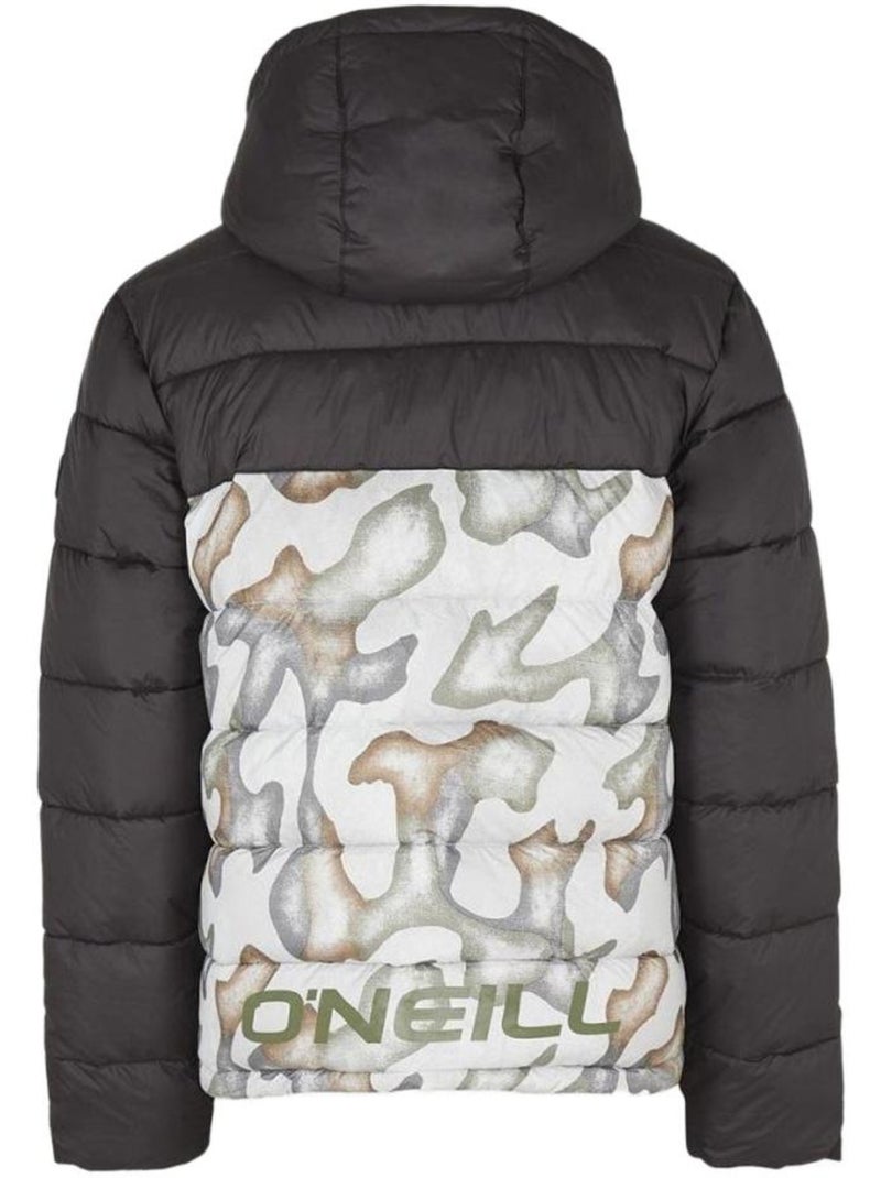 Casaco Puffer O'Neill O'riginals Preto/Cinzento para Homem Preto - Kiabi