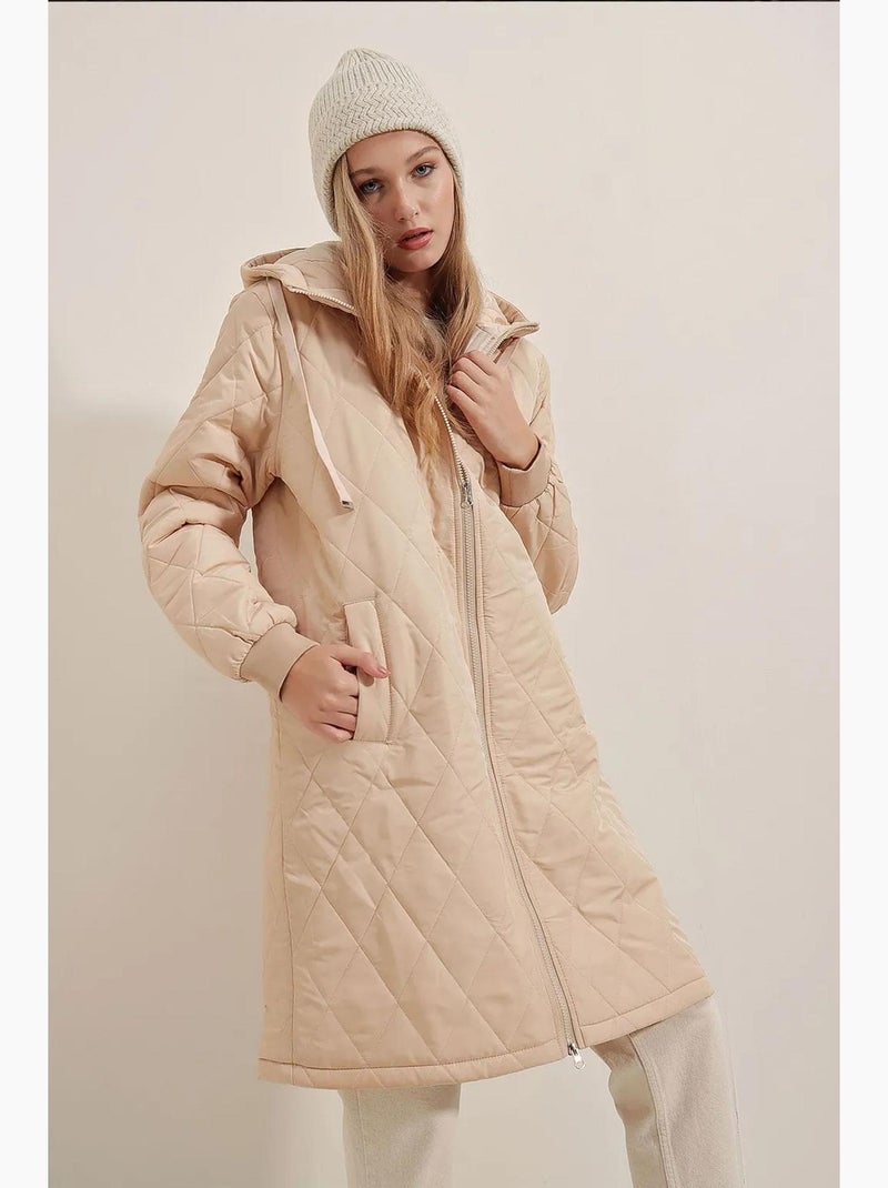 Casaco puffer oversized bdart Castanho-claro - Kiabi
