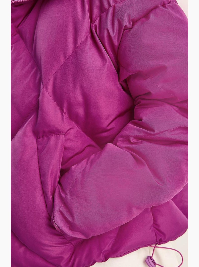 Casaco puffer oversized lucci Magenta - Kiabi
