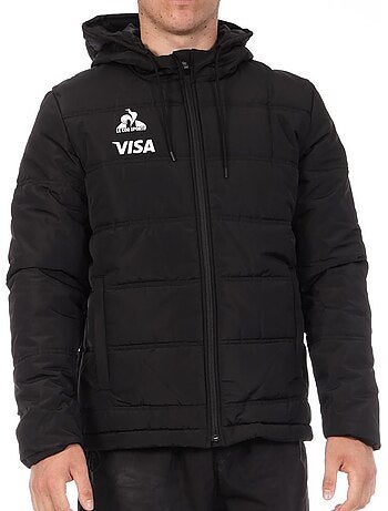 Casaco Puffer Preto para Homem Le Coq Sportif Pumas
