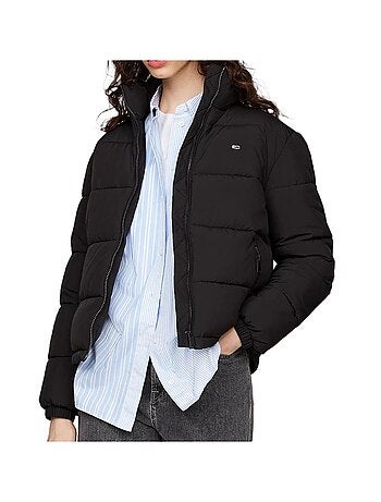 Casaco Puffer Preto Tommy Hilfiger para Mulher
