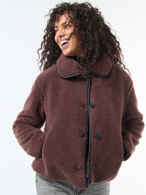 Casaco quente com efeito de pele de ovelha - Kiabi