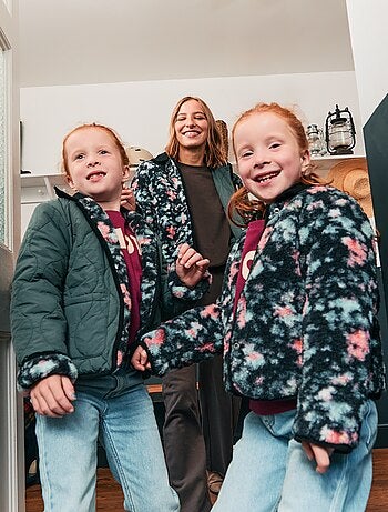 Casaco quente estilo workwear reversível