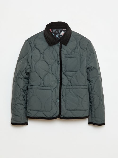 Casaco quente estilo workwear reversível - Kiabi