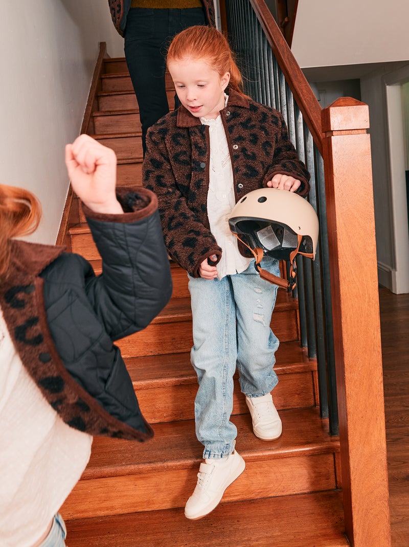 Casaco quente estilo workwear reversível Preto - Kiabi