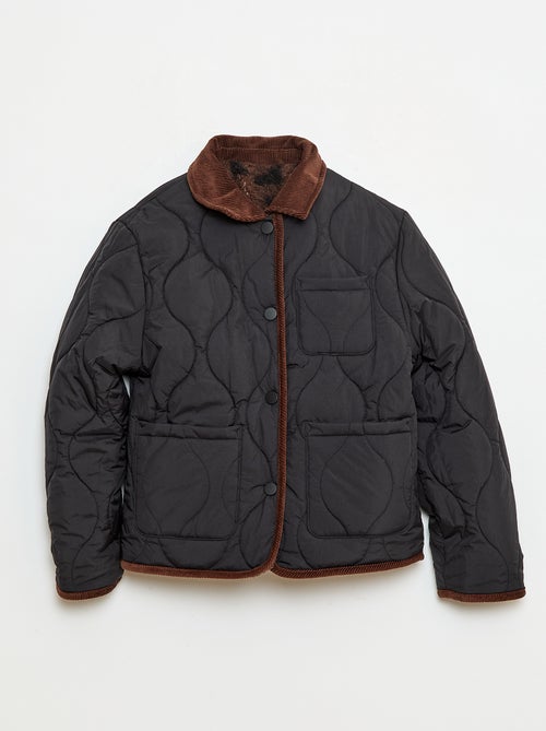 Casaco quente estilo workwear reversível - Kiabi