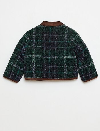 Casaco quente estilo workwear reversível