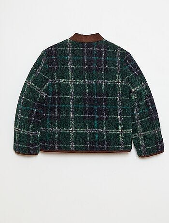 Casaco quente estilo workwear reversível