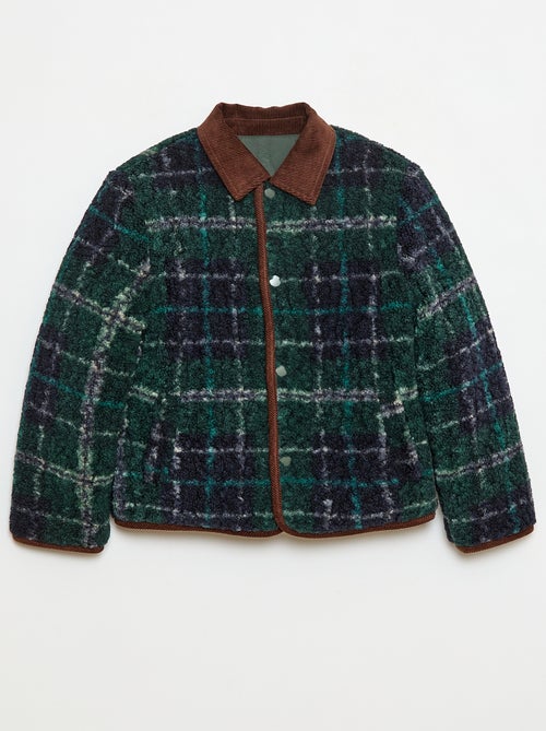 Casaco quente estilo workwear reversível - Kiabi