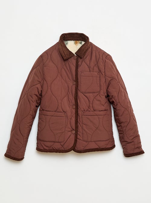 Casaco quente estilo workwear reversível - Kiabi