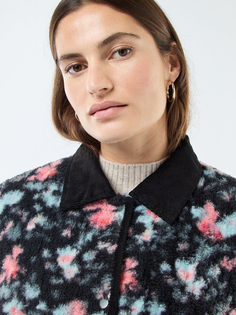 Casaco quente reversível Caqui - Kiabi