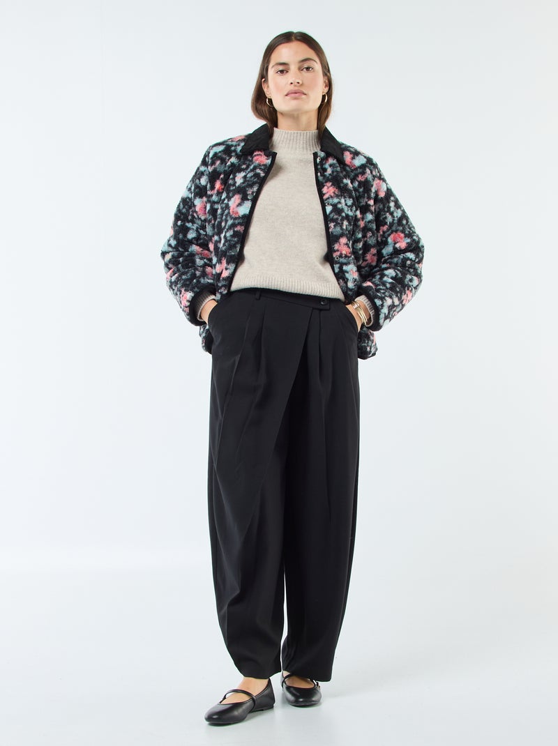 Casaco quente reversível Caqui - Kiabi