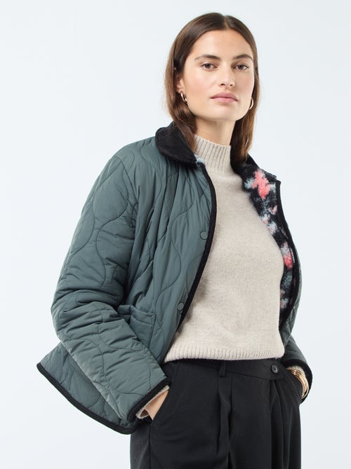 Casaco quente reversível - Kiabi