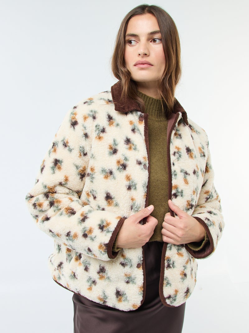 Casaco quente reversível Vermelho - Kiabi