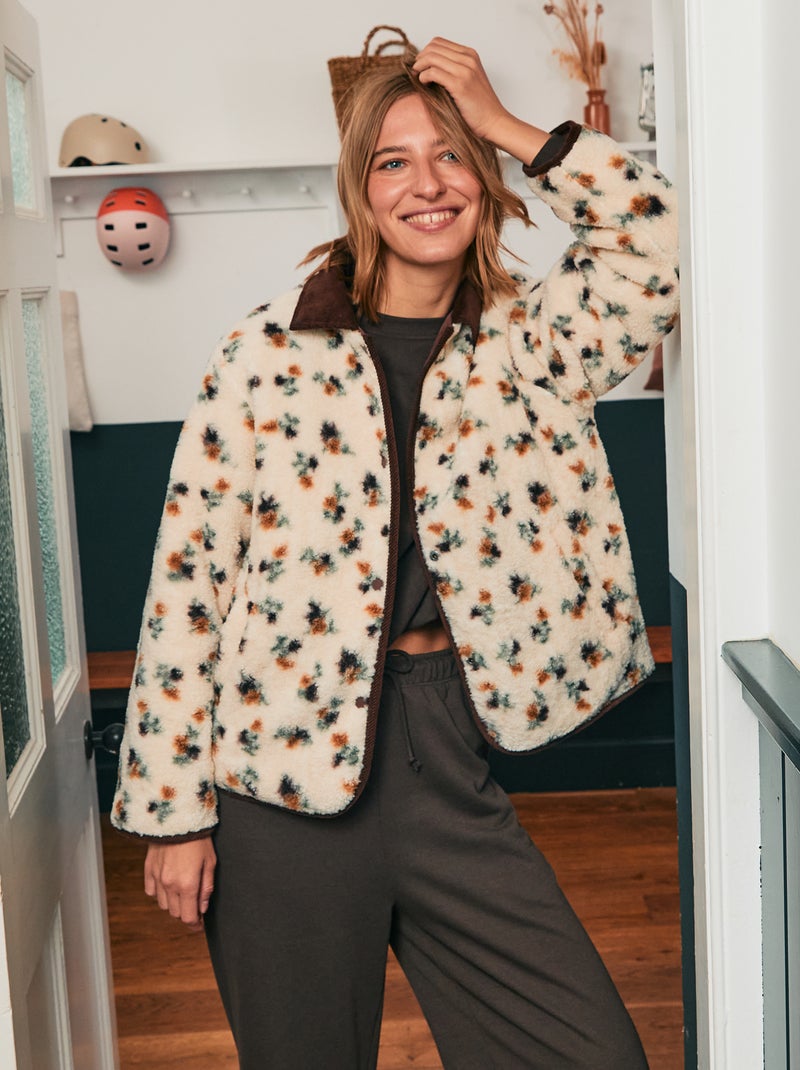 Casaco quente reversível Vermelho - Kiabi