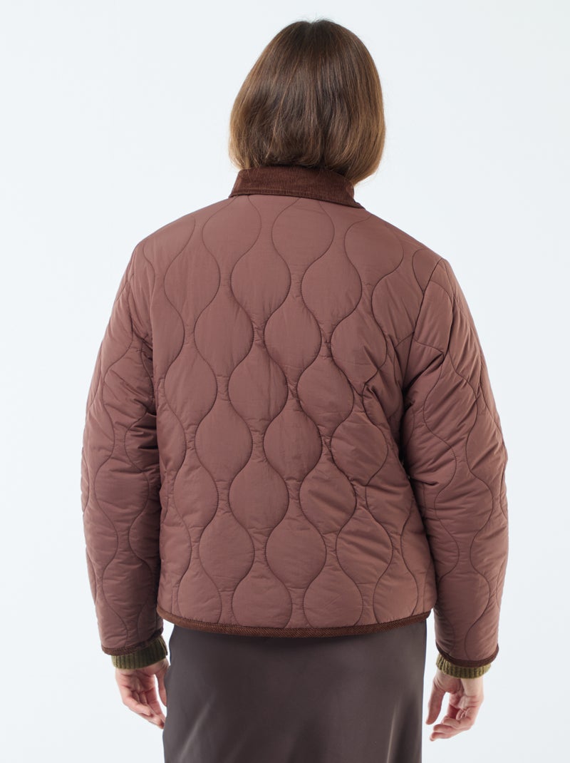 Casaco quente reversível Vermelho - Kiabi