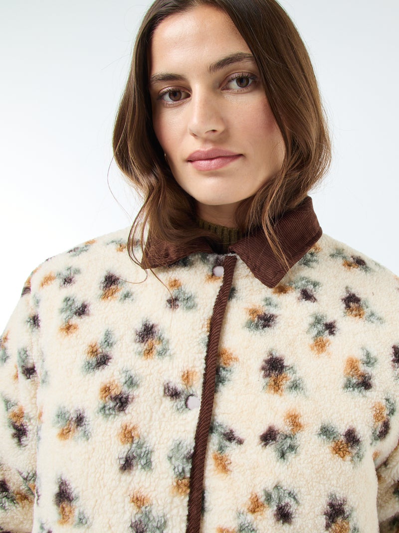 Casaco quente reversível Vermelho - Kiabi