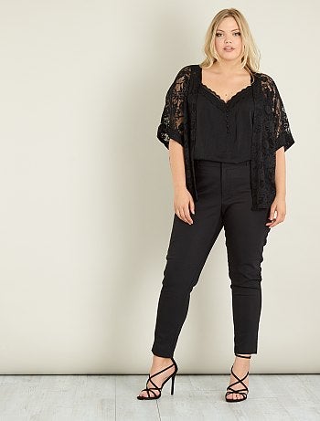 Casaco quimono de renda - Kiabi