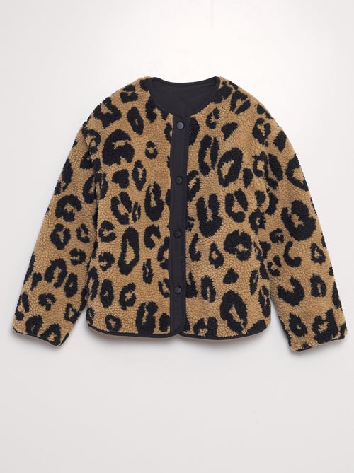 Casaco reversível leopardo - Kiabi