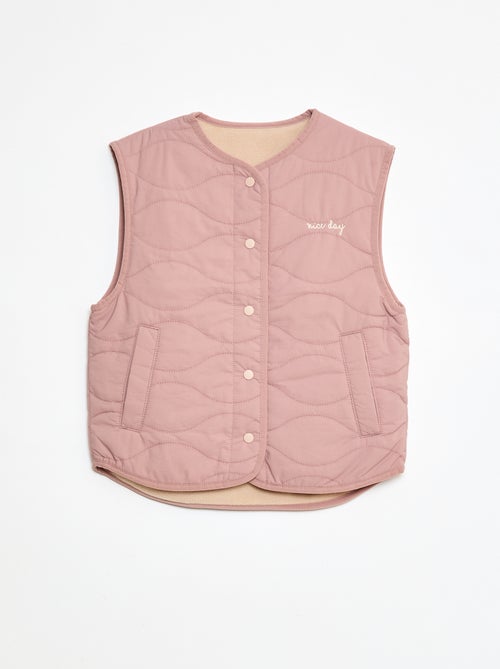 Casaco sem mangas acolchoado reversível - Kiabi