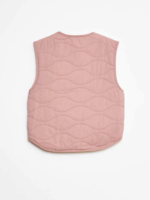 Casaco sem mangas acolchoado reversível - Kiabi