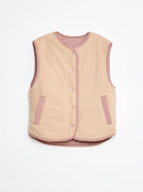 Casaco sem mangas acolchoado reversível - Kiabi