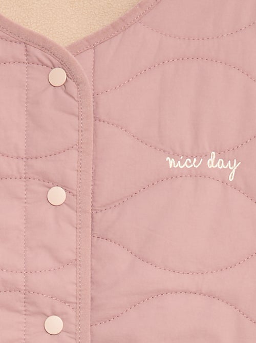 Casaco sem mangas acolchoado reversível - Kiabi