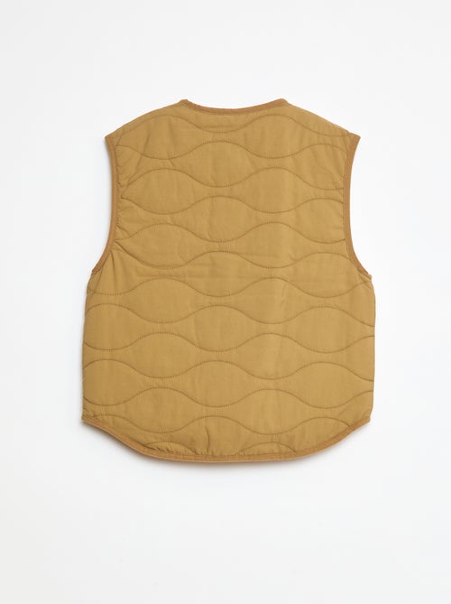 Casaco sem mangas acolchoado reversível - Kiabi