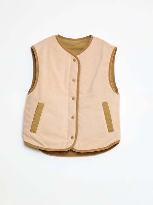 Casaco sem mangas acolchoado reversível - Kiabi