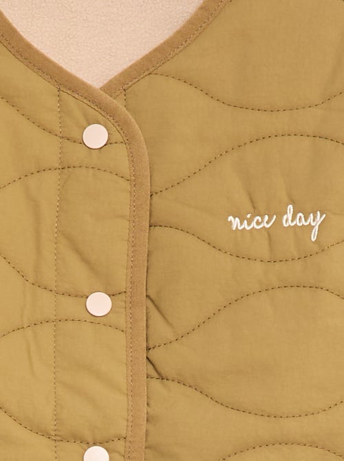 Casaco sem mangas acolchoado reversível - Kiabi