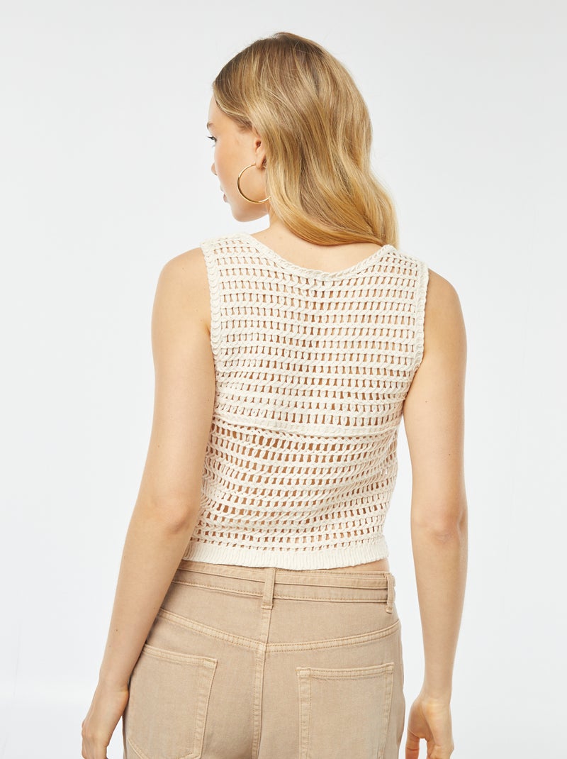 Casaco sem mangas BEGE - Kiabi