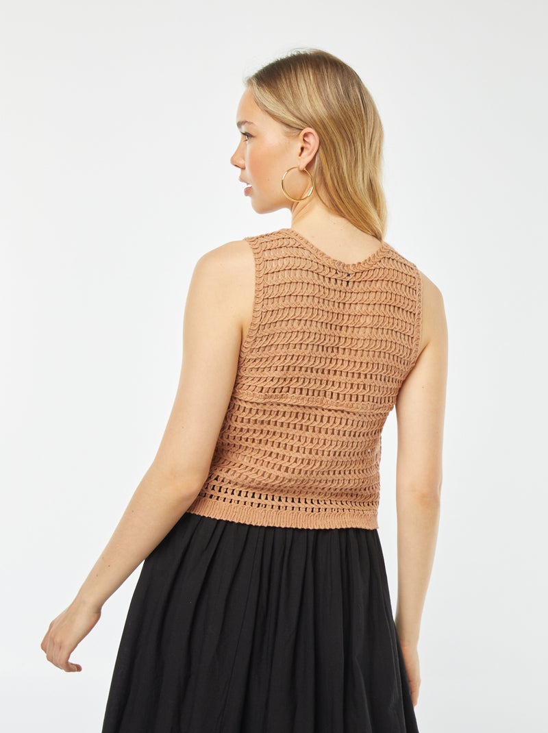 Casaco sem mangas CASTANHO - Kiabi