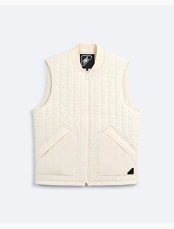Casaco sem mangas casual branco