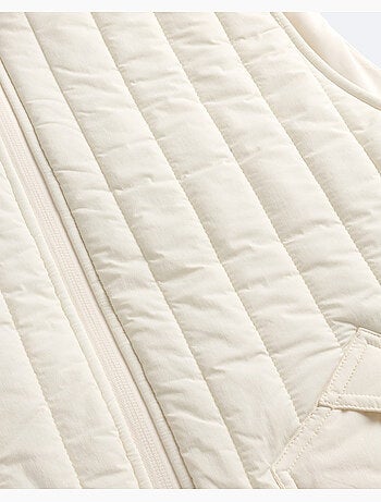 Casaco sem mangas casual branco