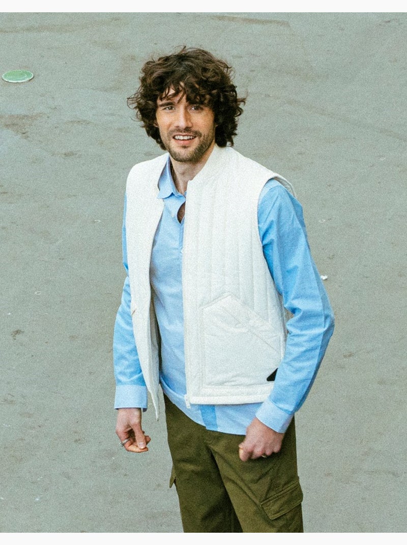 Casaco sem mangas casual branco Branco - Kiabi