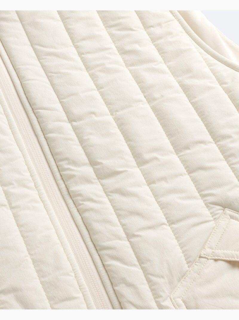 Casaco sem mangas casual branco Branco - Kiabi