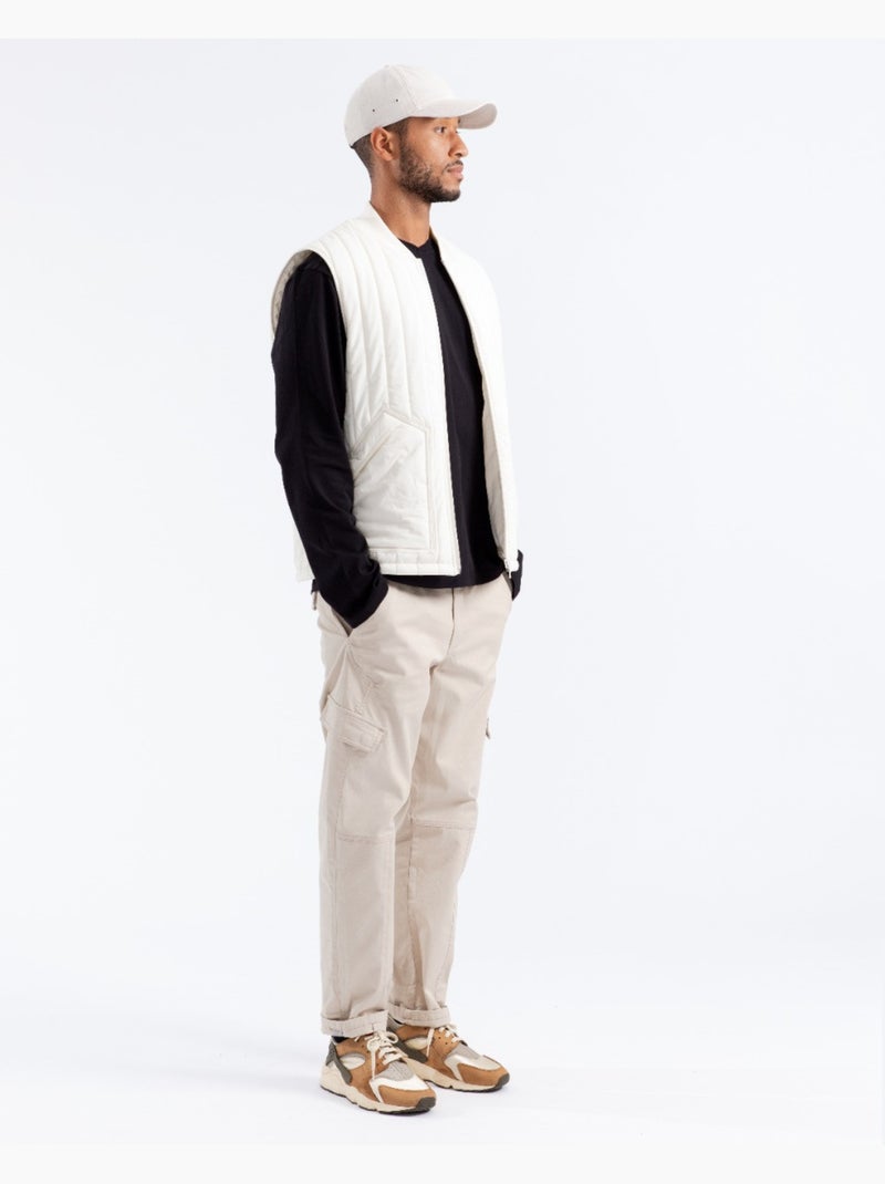 Casaco sem mangas casual branco Branco - Kiabi