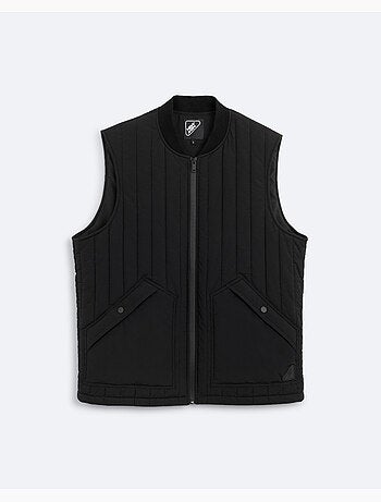 Casaco sem mangas casual preto