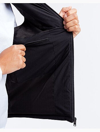 Casaco sem mangas casual preto